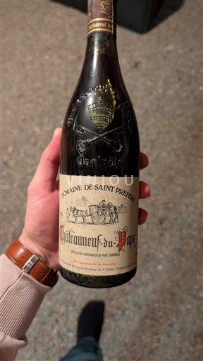 Rhône-dalen Châteauneuf-du-Pape Domaine Saint Préfert 1988