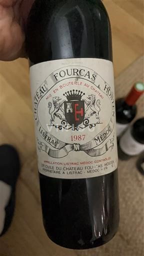 Bordeaux Listrac-Médoc Château Fourcas Hostein 1987