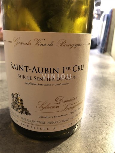 Burgundy Saint-Aubin Premier Cru Domaine Sylvain Langoureau Sur le Sentier du Clou 2022