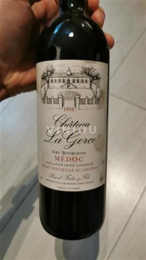 Bordeaux Médoc Cru Bourgeois Château La Gorce 1998