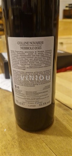 Piémont Colline Novaresi Cascina gallone Nebbiolo 2023