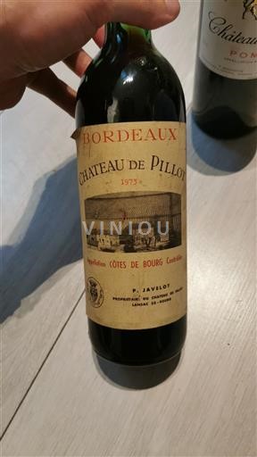 Burdeos Côtes-de-bourg Château Pillou 1973