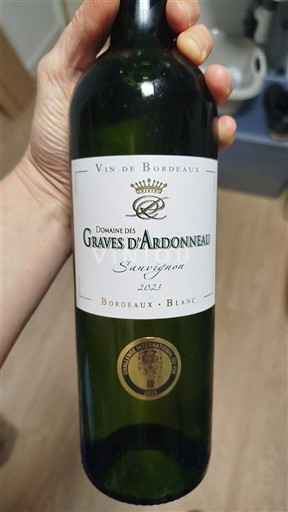 Bordeaux Bordeaux blanc Domaine Des Graves Ardonneau Sauvignon 2023