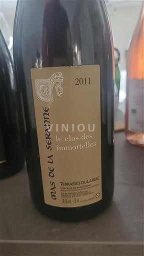 Languedoc Terrasses-du-Larzac Mas de la Seranne Le Clos des Immortelles 2011