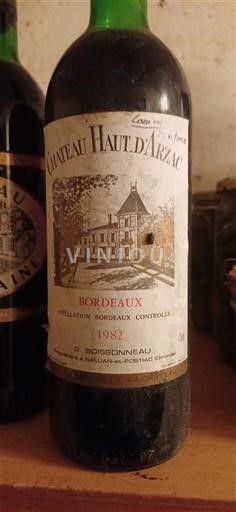 Bordeaux Château Haut Arzac 1982