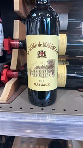 Bordeaux Margaux Château Malescot Saint-Exupéry La Dame de Malescot 2018