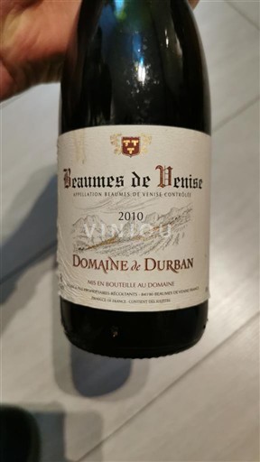 Vale do Ródano Beaumes de Venise Domaine Durban 2010