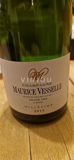 Champanhe Maurice Vesselle Millésime grand crudo extra brut 2015