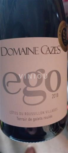 Roussillon Côtes du Roussillon Villages Domaine Cazes Ego 2018