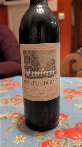 Bordeaux Pauillac Moulin de Duhart 1992