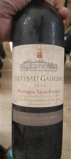 Bordeaux Montagne-Saint-Émilion Château Gadenne 2013