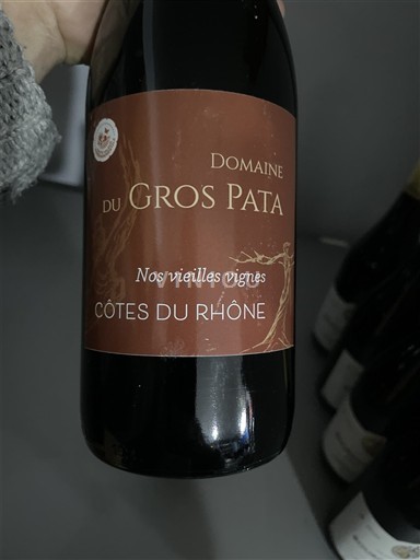 Vallée du Rhône Côtes-du-rhône Domaine Gros Pata Nos vieilles vignes Non Millésimé