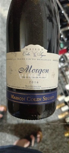 Beaujolais Morgon Maison Colin Seguin 2016