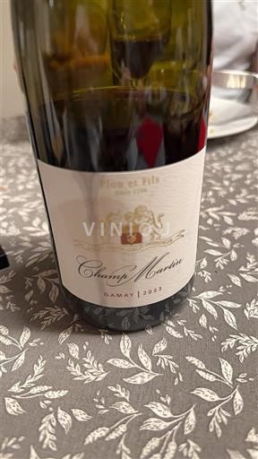 Thung lũng sông Loire Touraine Champ Martin 2022