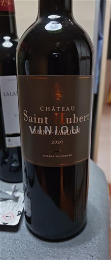 Bordeaux Saint-Émilion Château Saint Hubert 2020