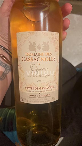 South West Côtes de Gascogne Domaine Des Cassagnoles Douceur d'Automne 2017