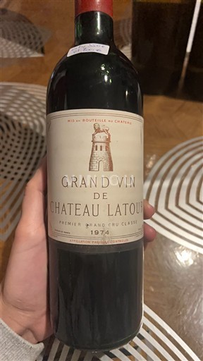 Bordeaux Pauillac Premier Grand Cru Classé Château Latour Grand Vin 1974