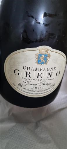 Champagne Champagner Greno Grand Prestige Ohne Jahrgang
