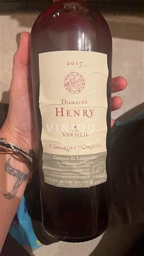 Linguadoca Non specificato Domaine Henry St Georges d'Orques Vin Vermeil 2017