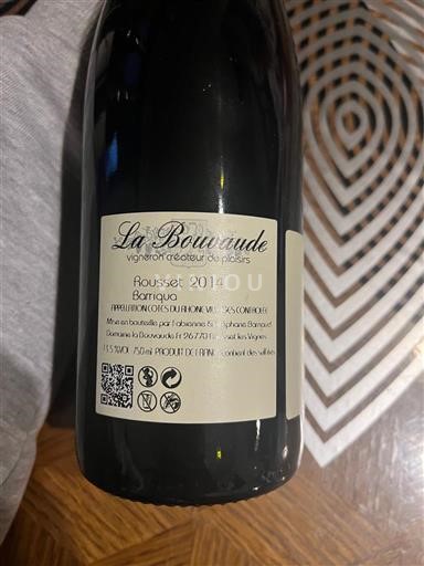 Alps and Rhone Valley Coteaux des Baronnies La Bouvaude Barriqua 2014