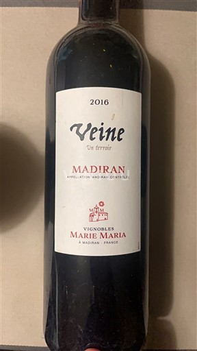 South West Madiran Vignobles Marie Maria Veine Un terroir 2016