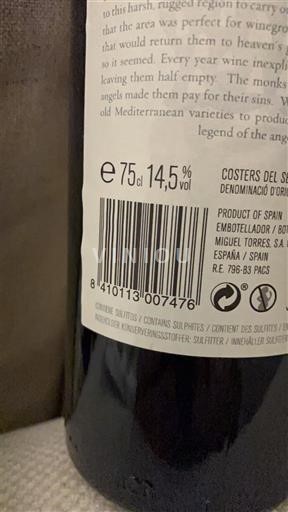 Katalonien Costers del Segre Miguel Torres Costers del Segre Icke årgångsbetecknad