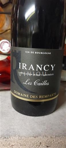 Borgoña Irancy Domaine Des Remparts Les Cailles 2022