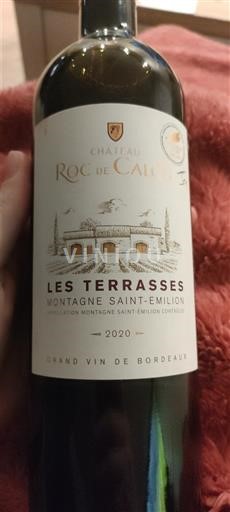 Bordeaux Montagne-saint-émilion Château Roc de Calon Les Terrasses 2020