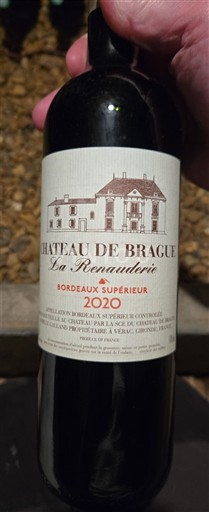 Bordeaux Bordeaux supérieur Château Brague La Renauderie 2020