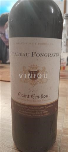 Burdeos Saint-Émilion Château Fongraves 2011