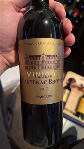 Bordeaux Margaux Grand Cru Château Cantenac Brown 2017
