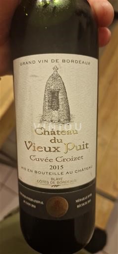 Bordeaux Blaye-Côtes-de-Bordeaux Château Vieux Puit Croizet 2015