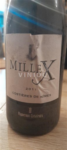 Valle del Ródano Costières de Nimes Vignerons Créateurs MilleX 2011