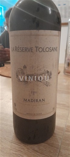 South West Madiran La Réserve Tolosane 2011