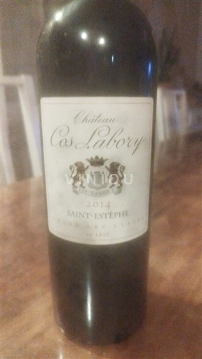 Burdeos Saint-Estèphe Grand Cru Classé Château Cos Labory 2014