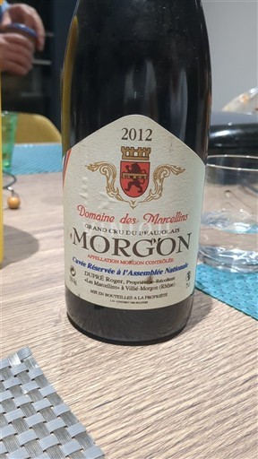 Beaujolais Morgon Domaine Des Marcellins Réservée à l'Assemblée Nationale 2012
