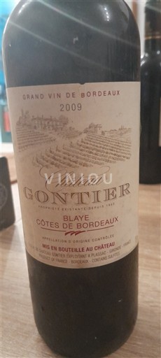 Burdeos Blaye-Côtes de Burdeos Château Gontier 2009