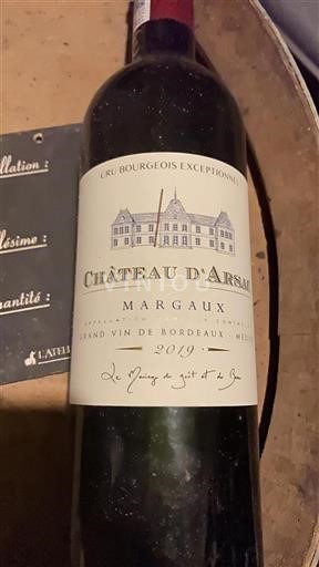 Bordeaux Margaux Grand Cru Château Arsac 2019