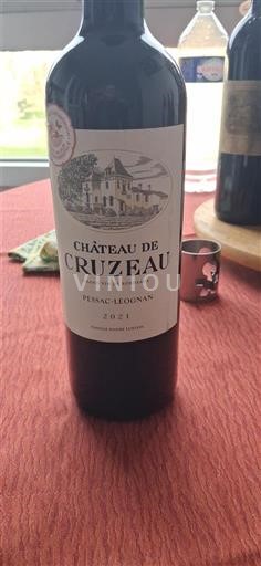 Bordeaux Pessac-Léognan Château Cruzeau 2021