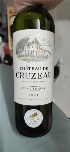Bordeaux Pessac-Léognan Château Cruzeau 2021