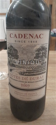 Zuidwest-Frankrijk Côtes-de-duras Cadenac 2009