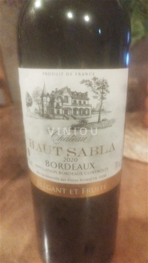 Bordeaux Château Haut Sabla 2020