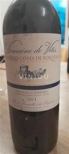 Bordeaux Premières-côtes-de-bordeaux Domaine Vitis 2003