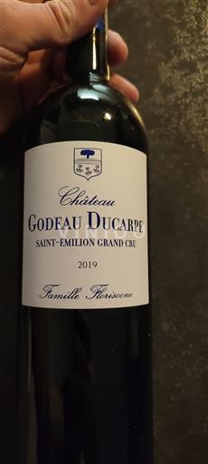 Bordeaux Saint-Émilion Grand Cru Grand Cru Château Godeau Ducarpe 2019
