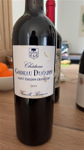 Bordeaux Saint-Émilion Grand Cru Grand Cru Château Godeau Ducarpe 2019
