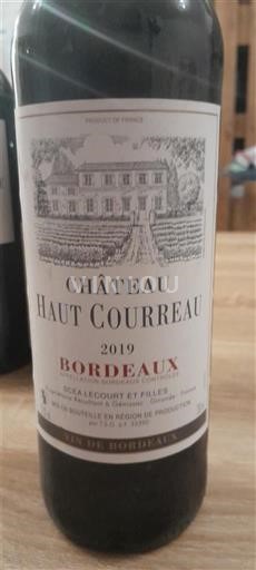 Bordeaux Château Haut Courreau 2019