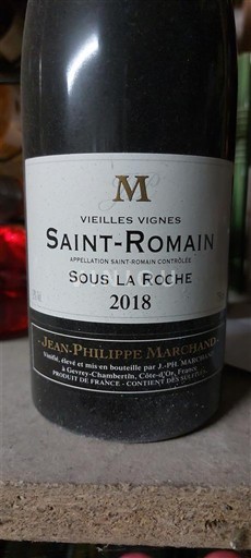 Burgund Saint-Romain Jean-Philippe Marchand Sous La Roche Vieilles Vignes 2018