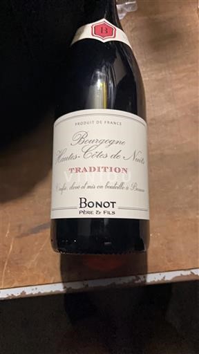 Burgund Hautes Côtes de Nuits Bonot Père et Fils Tradition 2023