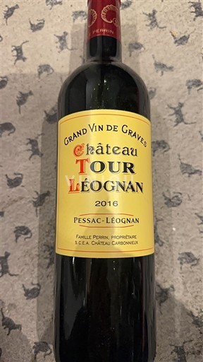Bordeaux Pessac-Léognan Château Tour Léognan 2016