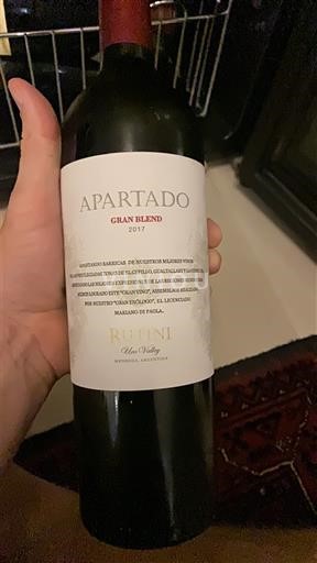 Mendoza Rutini Apartado Gran Blend 2017
